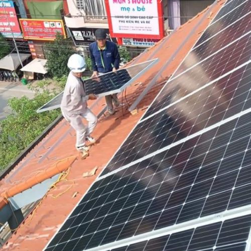 Công trình 10kw cô Phương Hậu. thị trấn Hồ